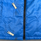 Eddie Bauer Jacket Adult LARGE Blue Goose Down Quilted Outdoor Lined Zip Pockets