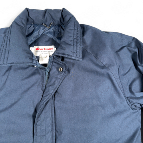 Vintage WearGuard Jacket Adult MEDIUM Blue Waterproof Quilted Workwear 90s