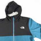 North Face Jacket Adult MEDIUM Blue Black DryVent Hooded Outdoor Gorpcore Y2K