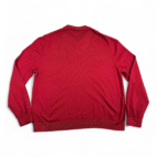 Eddie Bauer Polo Shirt Adult EXTRA LARGE Red Cotton Cashmere Knit Soft Y2K