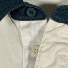 Hollister Polo Shirt Adult EXTRA LARGE White Rugby Stripe Heavyweight Cotton