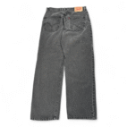 Vintage Levis 550 Jeans Mens 31x30 Black Relaxed Fit Tapered Denim Y2K 32x32 Tag
