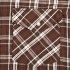 Vintage Ely Cattleman Western Shirt Adult LARGE TALL Brown Pearl Snap Plaid Y2K