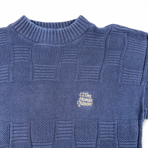 Vintage Honda Classic Sweater Adult MEDIUM Blue Antigua Sport Golf Geometric 90s