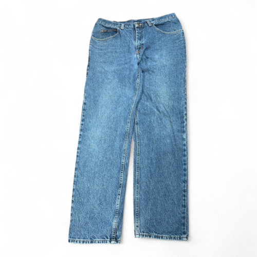 Vintage Lee Jeans Mens 34x32 Blue Relaxed Fit Straight Leg Medium Wash 90s
