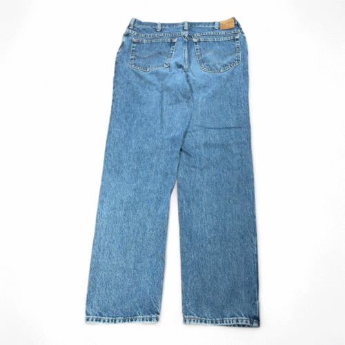 Vintage Lee Jeans Mens 34x32 Blue Relaxed Fit Straight Leg Medium Wash 90s