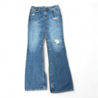 Aeropostale Jeans Mens 32x34 Blue Slim Fit Bootcut Driggs Distressed Dark Wash