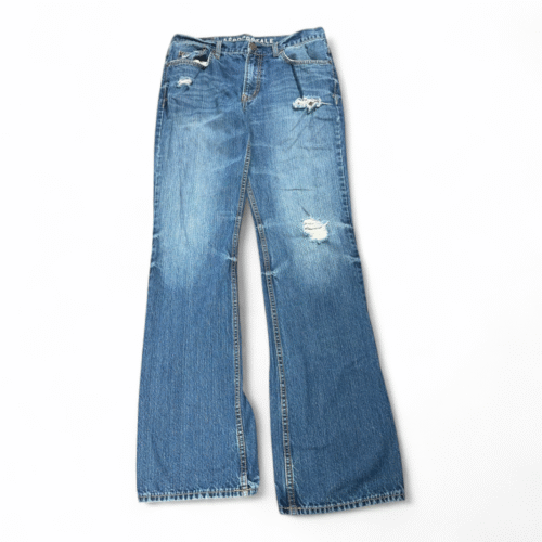 Aeropostale Jeans Mens 32x34 Blue Slim Fit Bootcut Driggs Distressed Dark Wash