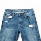 Aeropostale Jeans Mens 32x34 Blue Slim Fit Bootcut Driggs Distressed Dark Wash