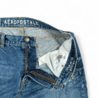 Aeropostale Jeans Mens 32x34 Blue Slim Fit Bootcut Driggs Distressed Dark Wash