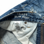 Aeropostale Jeans Mens 32x34 Blue Slim Fit Bootcut Driggs Distressed Dark Wash