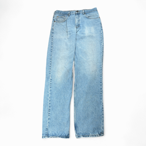 Carhartt Jeans Mens 33x34 Blue Stonewash Relaxed Fit B17 Straight Workwear Denim