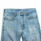 Carhartt Jeans Mens 33x34 Blue Stonewash Relaxed Fit B17 Straight Workwear Denim