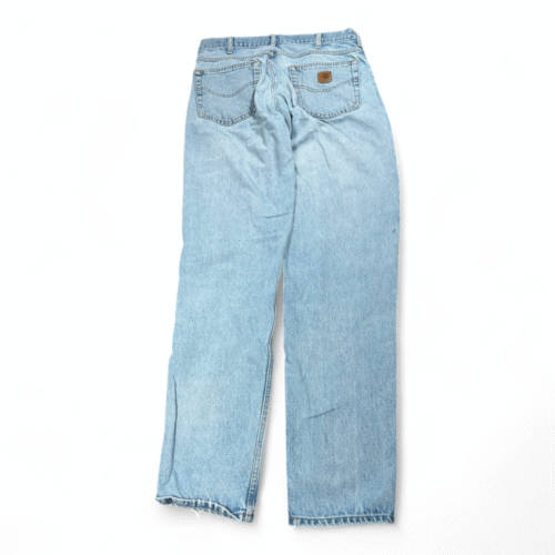 Carhartt Jeans Mens 33x34 Blue Stonewash Relaxed Fit B17 Straight Workwear