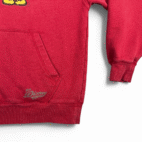 Vintage Disney Sweater Adult MEDIUM Red Mickey Mouse Hoodie Varsity Applique 1928 Y2K
