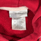 Vintage Disney Sweater Adult MEDIUM Red Mickey Mouse Hoodie Varsity Applique 1928 Y2K