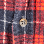 Vintage Saugatuck Dry Goods Shirt Adult EXTRA LARGE Red Blue Plaid Flannel 90s
