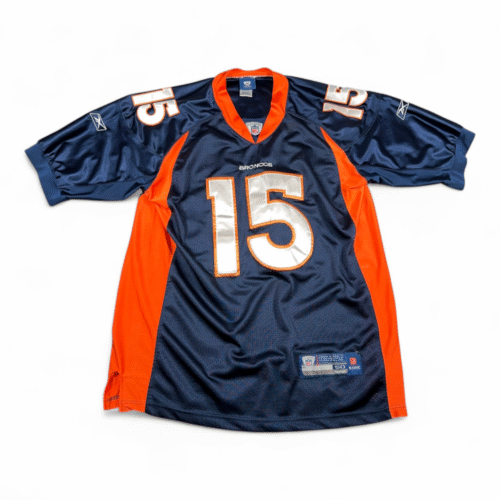 Tim Tebow Denver Broncos Jersey Adult LARGE 50 Blue Orange Reebok Stitched NFL