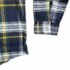 Vintage Five Brother Shirt Adult XXL Blue Plaid Flannel Union Made USA Tags 90s