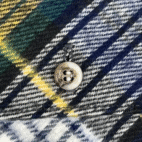 Vintage Five Brother Shirt Adult XXL Blue Plaid Flannel Union Made USA Tags 90s