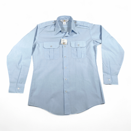 Flying Cross Shirt Adult LARGE Blue Uniform Dress Police Security Mail Carrier