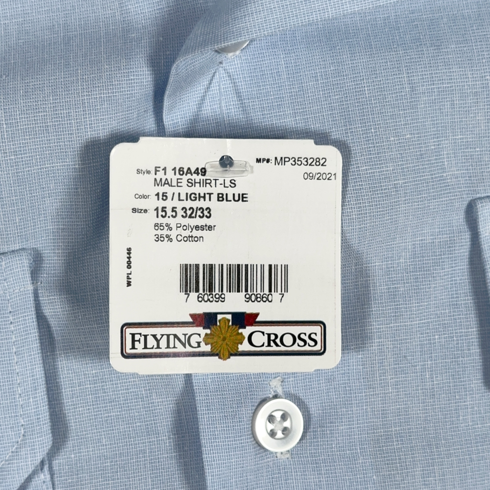 Flying Cross Shirt Adult LARGE Blue Uniform Dress Police Security Mail Carrier-4 Flying Cross Shirt Adult LARGE Blue Uniform Dress Police Security Mail Carrier
