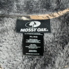 Mossy Oak Sweater Adult EXTRA LARGE Gray Sherpa Fleece Pullover Camo Hunting