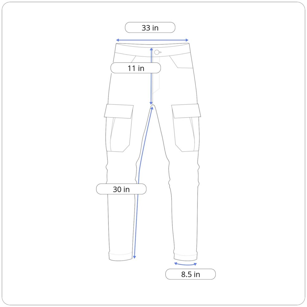 Vintage LL Bean Cargo Pants Mens 33x30 Brown Cotton Outdoor Gorpcore Twill Y2K-measurements Vintage LL Bean Cargo Pants Mens 33x30 Brown Cotton Outdoor Gorpcore Twill Y2K