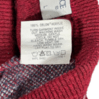 Vintage Robert Bruce Sweater Vest Adult SMALL Red gray Houndstooth USA Union 70s