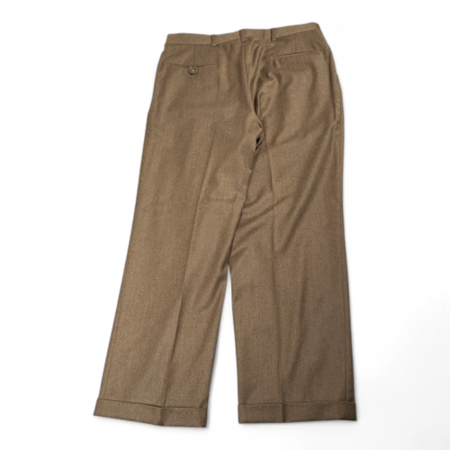 Vintage Hart Schaffner Marx Dress Pants Mens 35x29 Brown Wool USA Union 80s