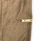 Vintage Hart Schaffner Marx Dress Pants Mens 35x29 Brown Wool USA Union 80s
