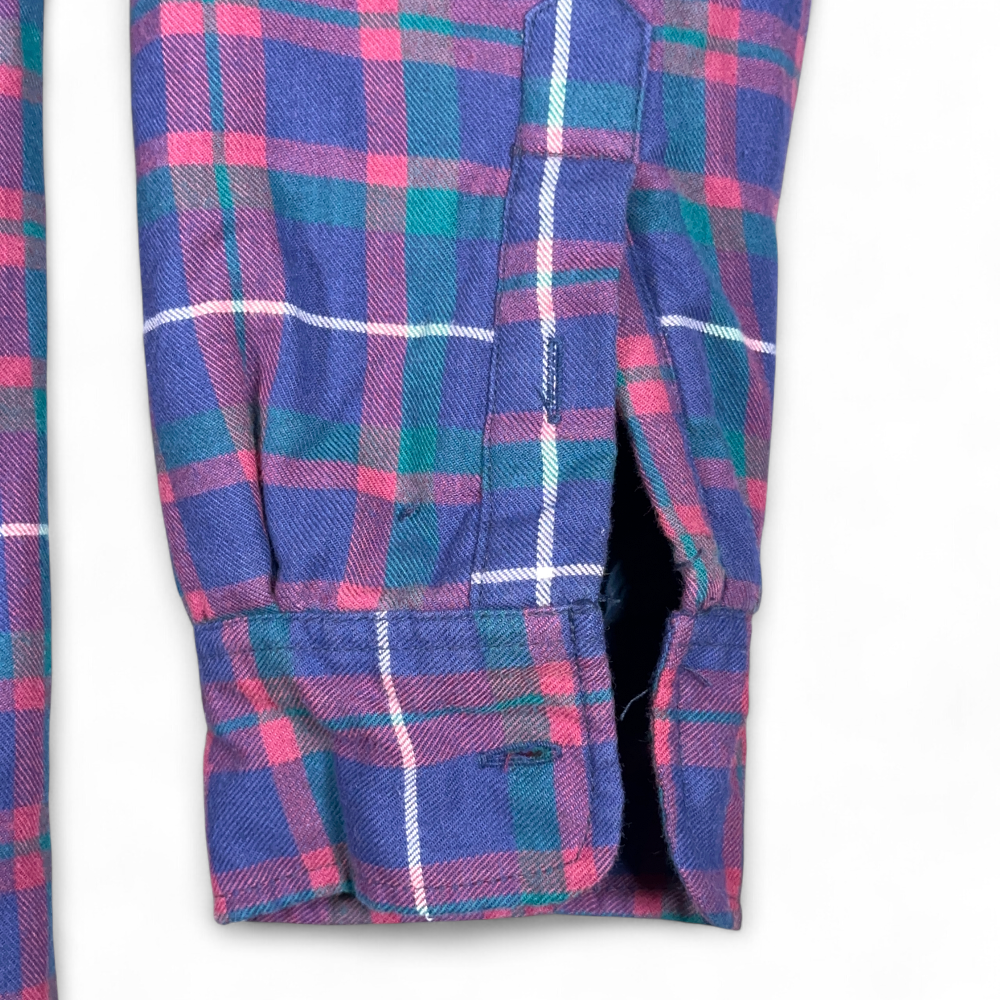 Vintage Greatland Sportswear Shirt Adult LARGE Purple Plaid Shacket Workwear 90s-7 Vintage Greatland Sportswear Shirt Adult LARGE Purple Plaid Shacket Workwear 90s
