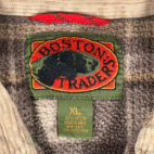 Vintage Boston Traders Shirt Adult EXTRA LARGE Brown Corduroy Barn Workshirt 90s