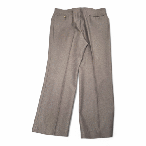 Vintage Polyester Dress Pants Mens 38x30 Brown USA Made Ultra Motion Elastic 70s