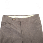 Vintage Polyester Dress Pants Mens 38x30 Brown USA Made Ultra Motion Elastic 70s