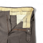 Vintage Polyester Dress Pants Mens 38x30 Brown USA Made Ultra Motion Elastic 70s