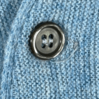 Vintage JC Penney Sweater Adult LARGE Blue Cardigan Fox USA Union Cobain 70s