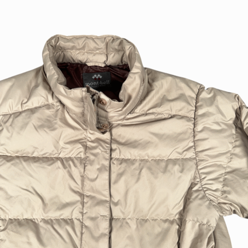Montbell Jacket Womens MEDIUM Brown Puffer Down Outdoor Quilted Lightweight