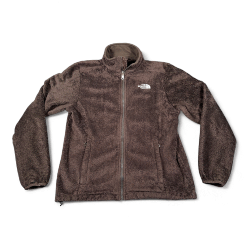 North Face Jacket Womens MEDIUM Brown Fleece Teddy Sherpa Outdoor Cozy