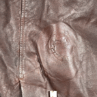 Vintage Orvis Leather Jacket Adult LARGE Brown Bomber Field World Traveler USA