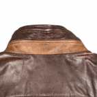 Vintage Orvis Leather Jacket Adult LARGE Brown Bomber Field World Traveler USA