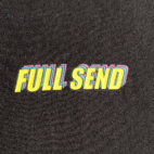 Full Send Shirt Adult LARGE Black Spell Out Logo Colorful Nelk