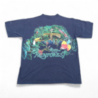 Vintage St Louis Zoo Shirt Adult LARGE Blue 90s Rainforest Habitat Animals 90s