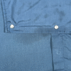 Vintage Ely Western Shirt Adult EXTRA LARGE Blue Bib Front Pearl Snap Cowboy 80s