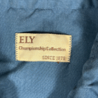 Vintage Ely Western Shirt Adult EXTRA LARGE Blue Bib Front Pearl Snap Cowboy 80s