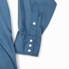 Vintage Ely Western Shirt Adult EXTRA LARGE Blue Bib Front Pearl Snap Cowboy 80s