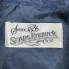 Vintage Sears Roebuck Shirt Adult MEDIUM Blue Green Flannel Black Watch Wool 80s