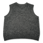 Vintage John Blair Sweater Vest Adult EXTRA LARGE Gray Black Wool Blend 90s