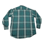 Vintage Carhartt Shirt Adult LARGE Green Plaid Heavyweight Flannel USA Made Y2K