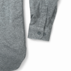 LL Bean Shirt Adult MEDIUM Gray Chamois Flannel Heavyweight Cotton Outdoor